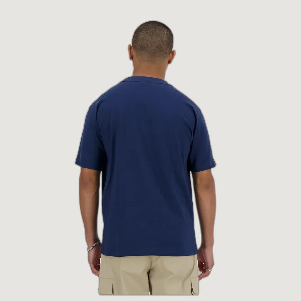 New Balance Men's Blue Cotton T-Shirt