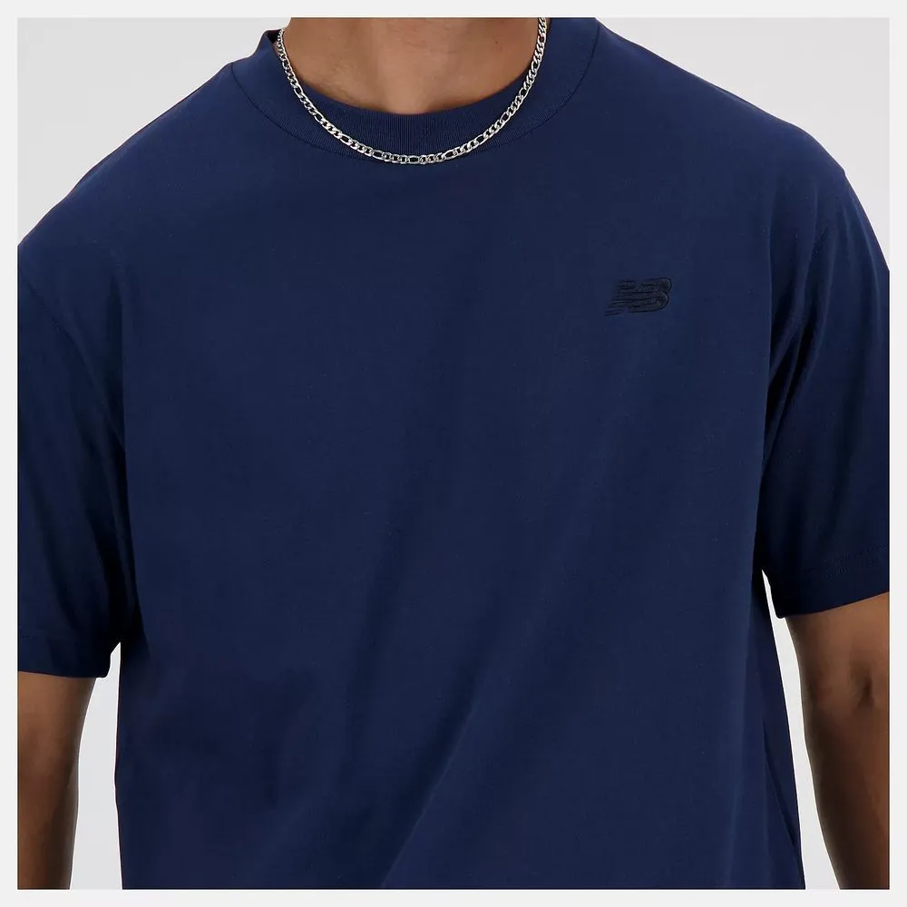 New Balance Men's Blue Cotton T-Shirt