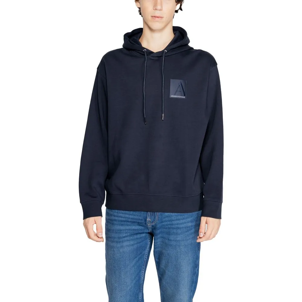 Armani Exchange Men's Blue Cotton Sweater