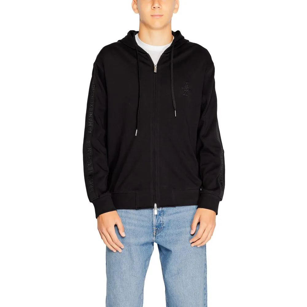 Armani Exchange Men's Black Cotton Sweater