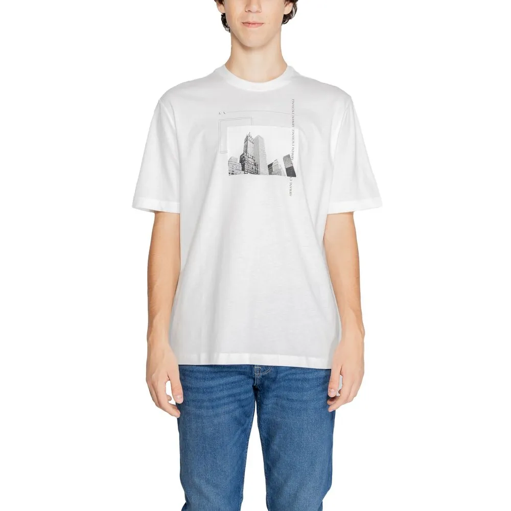 Armani Exchange Men's White Cotton T-Shirt