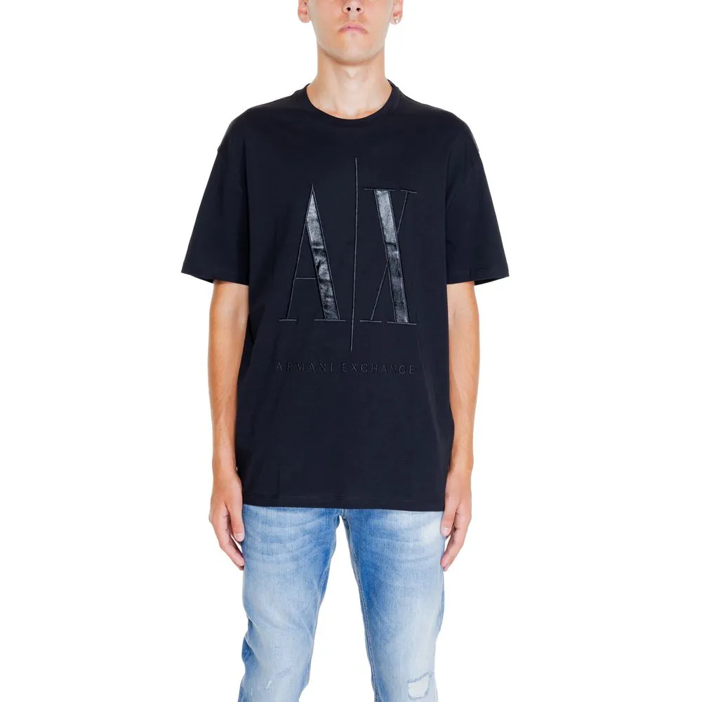 Armani Exchange Men's Black Cotton T-Shirt