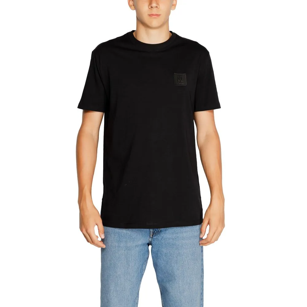 Armani Exchange Men's Black Cotton T-Shirt