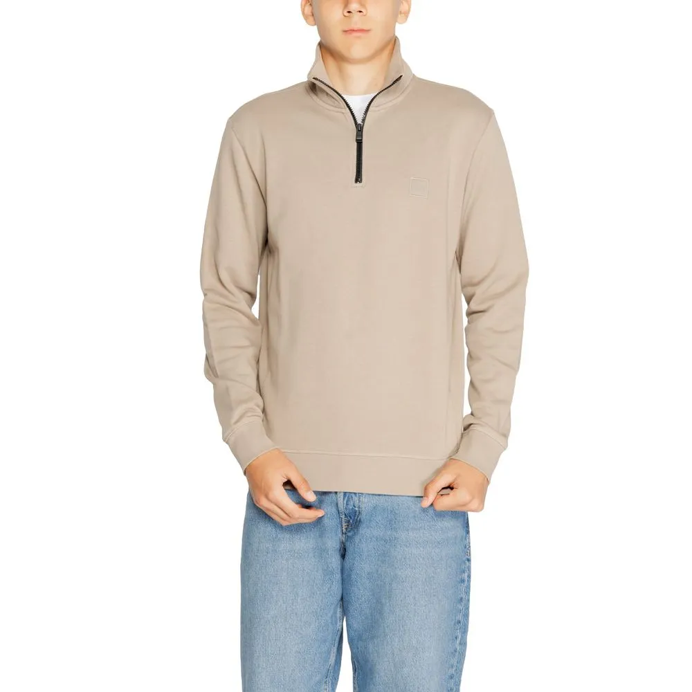 Hugo Boss Men's Brown Cotton Sweater