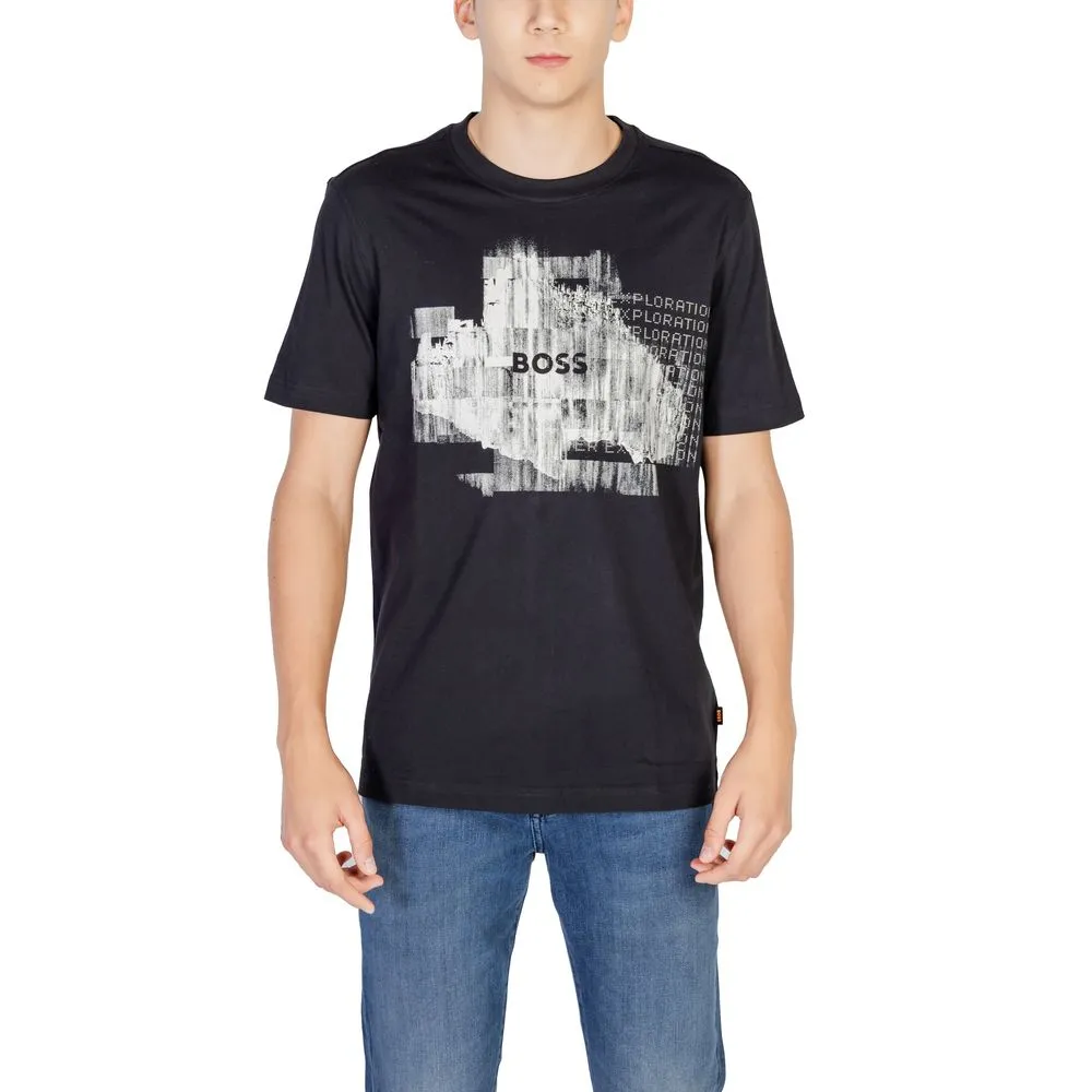 Hugo Boss Men's Black Cotton T-Shirt