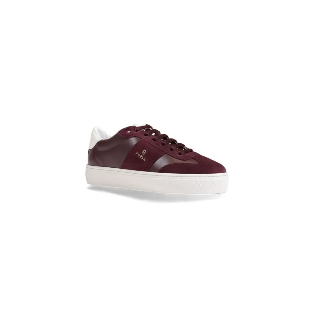 Furla Women's Bordeaux Leather Sneaker