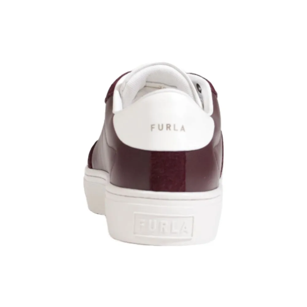 Furla Women's Bordeaux Leather Sneaker