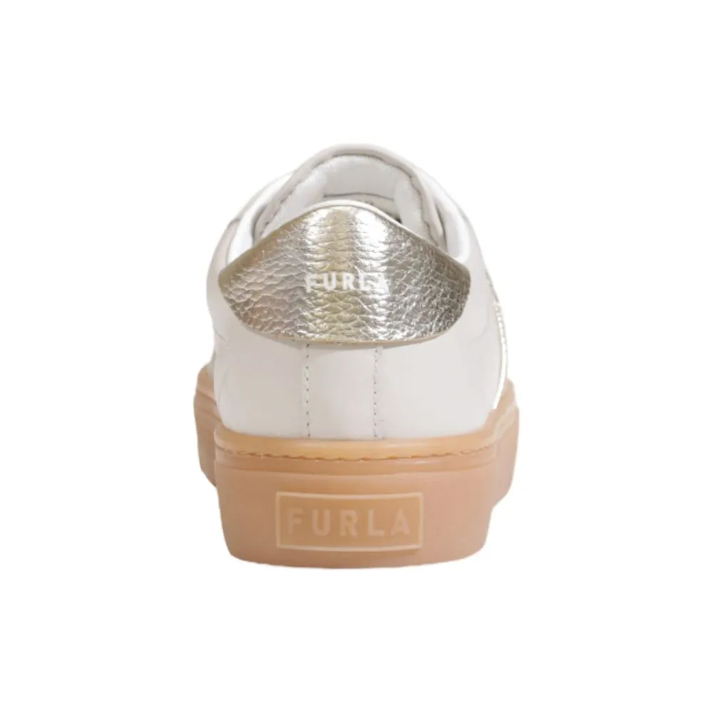 Furla Women's Gray Leather Sneaker