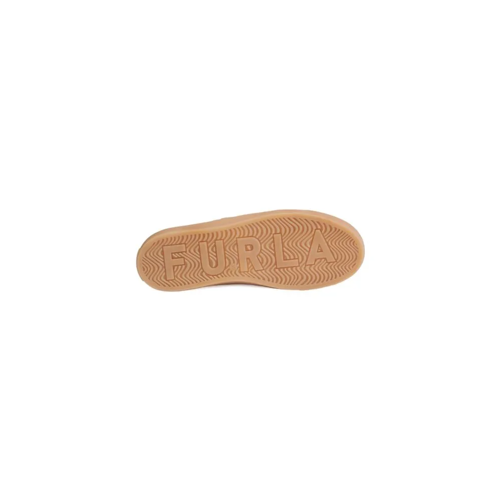 Furla Women's Gray Leather Sneaker