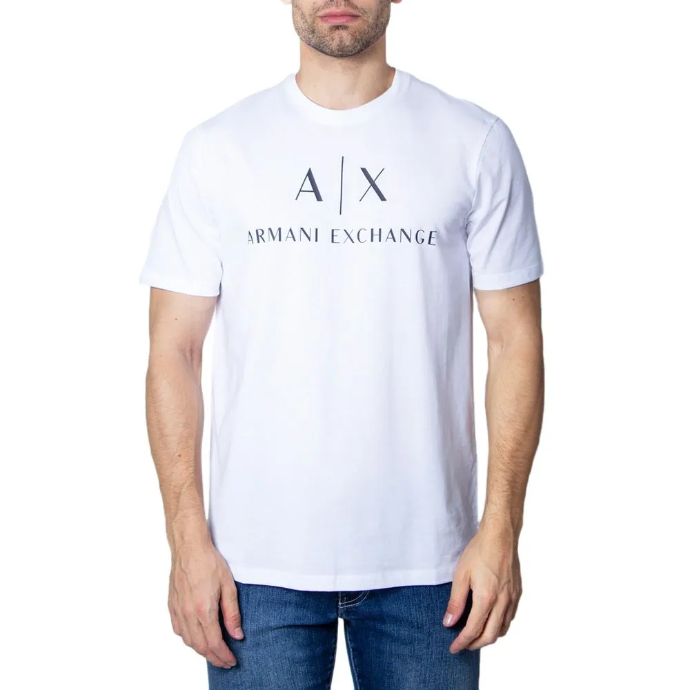 Armani Exchange Men's White Cotton T-Shirt