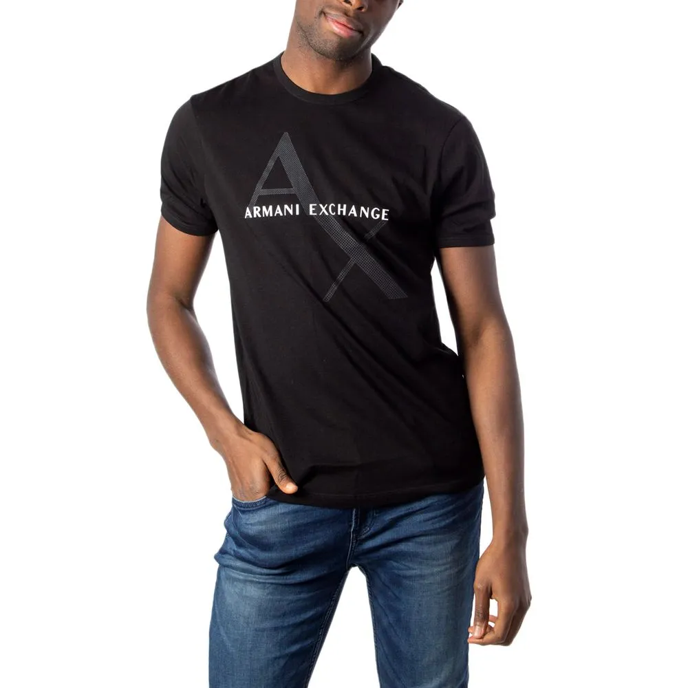 Armani Exchange Men's Black Cotton T-Shirt