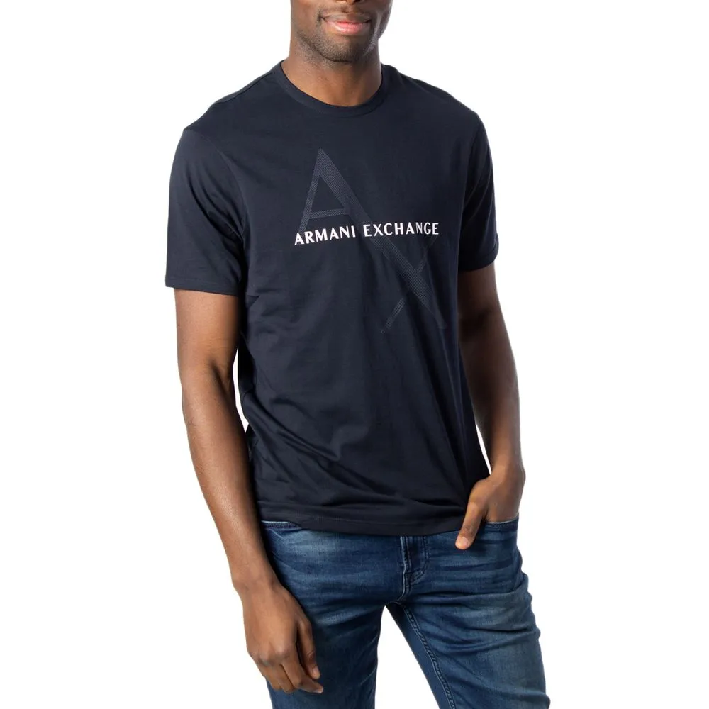 Armani Exchange Men's Blue Cotton T-Shirt