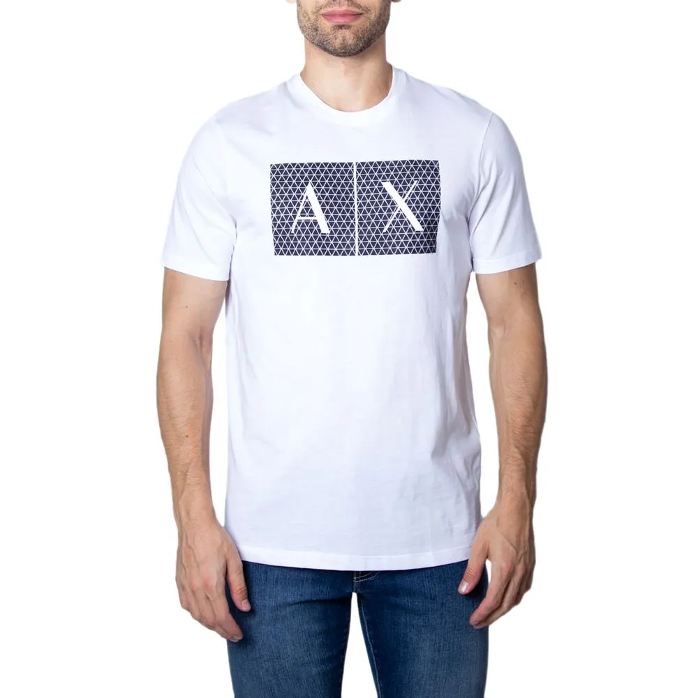 Armani Exchange Men's White Cotton T-Shirt