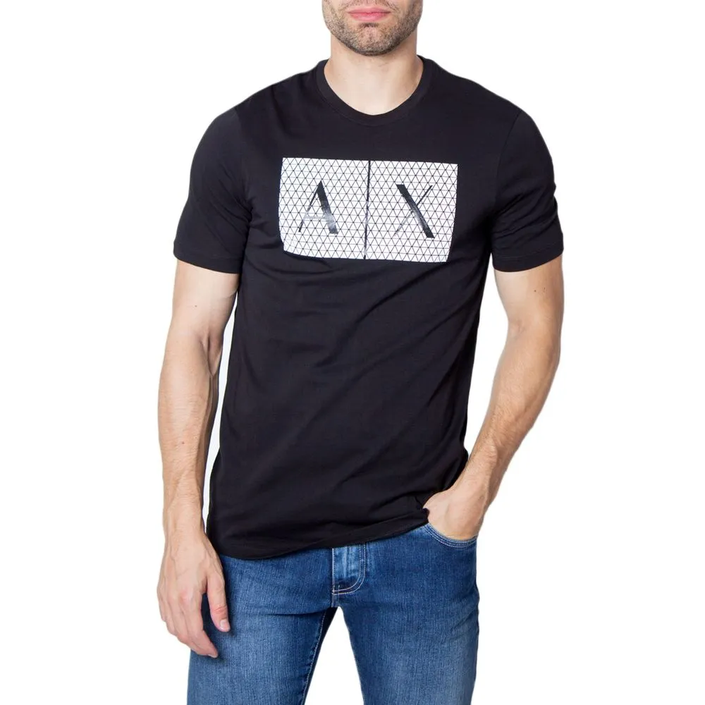 Armani Exchange Men's Black Cotton T-Shirt