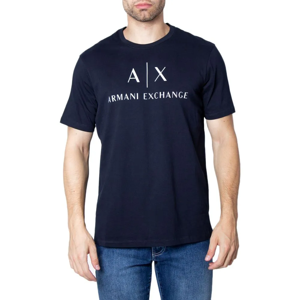 Armani Exchange Men's Blue Cotton T-Shirt