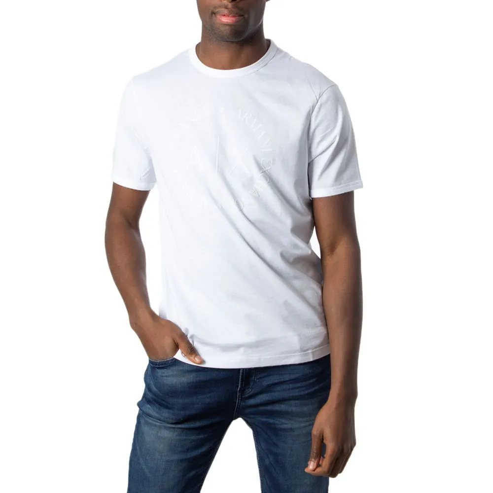 Armani Exchange Men's White Cotton T-Shirt