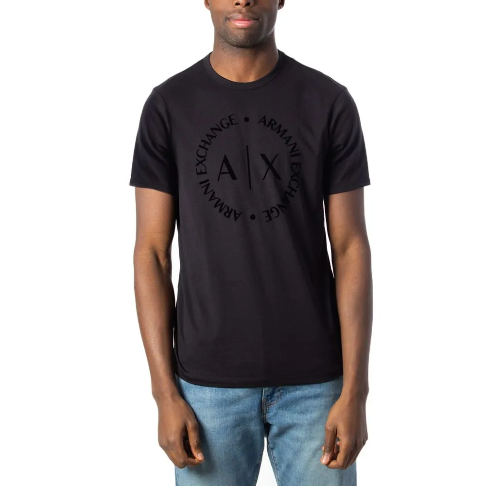 Armani Exchange Men's Black Cotton T-Shirt
