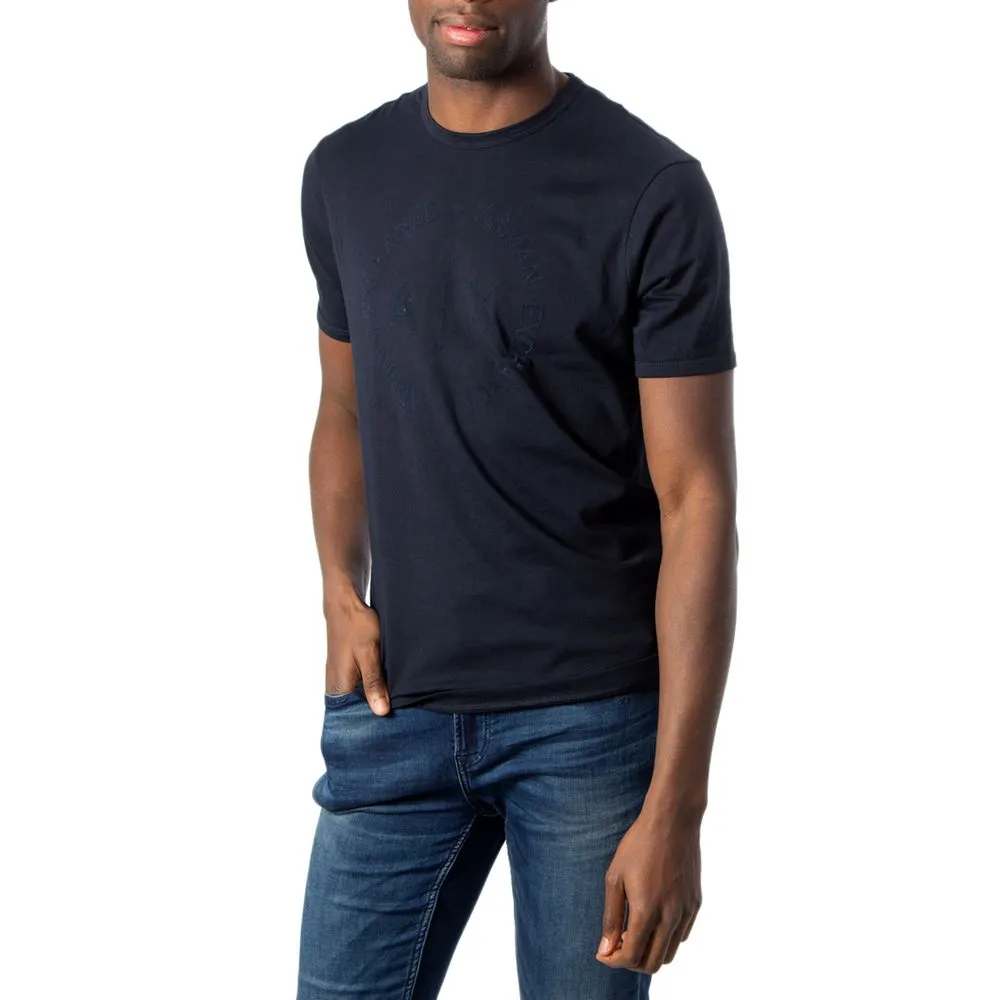 Armani Exchange Men's Blue Cotton T-Shirt