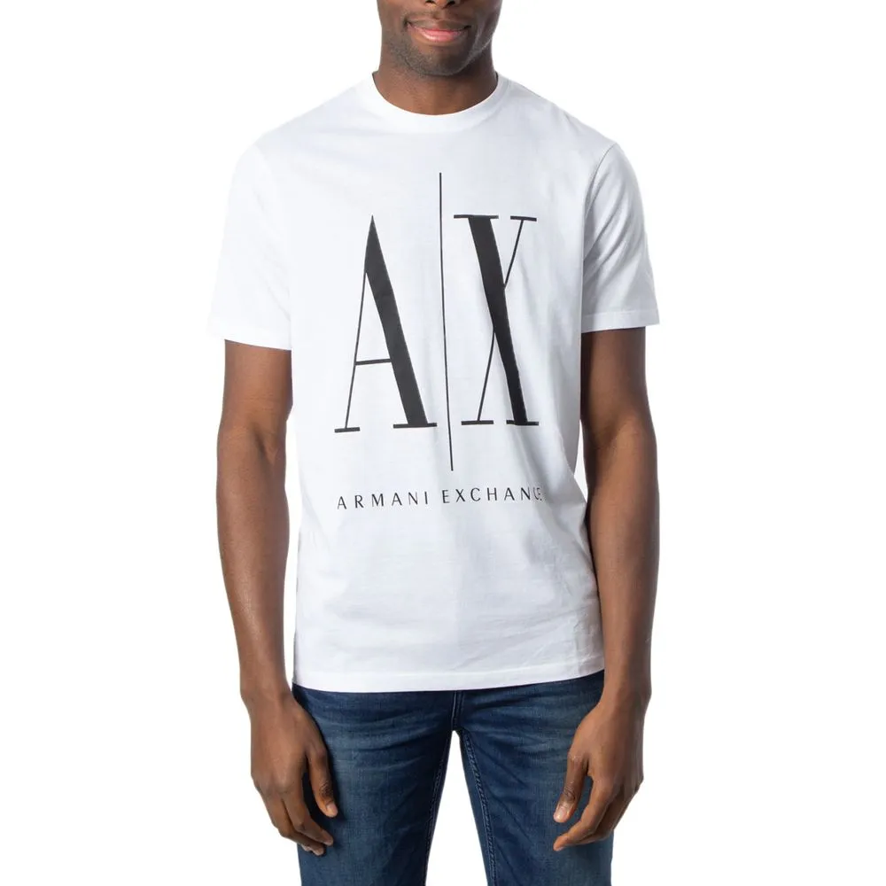 Armani Exchange Men's White Cotton T-Shirt
