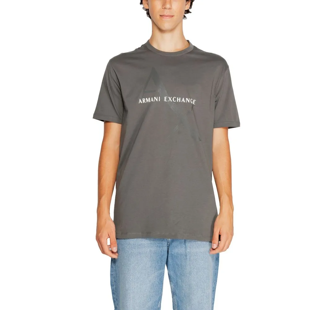 Armani Exchange Men's Gray Cotton T-Shirt