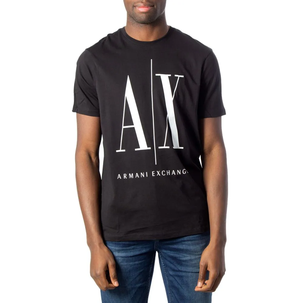 Armani Exchange Men's Black Cotton T-Shirt