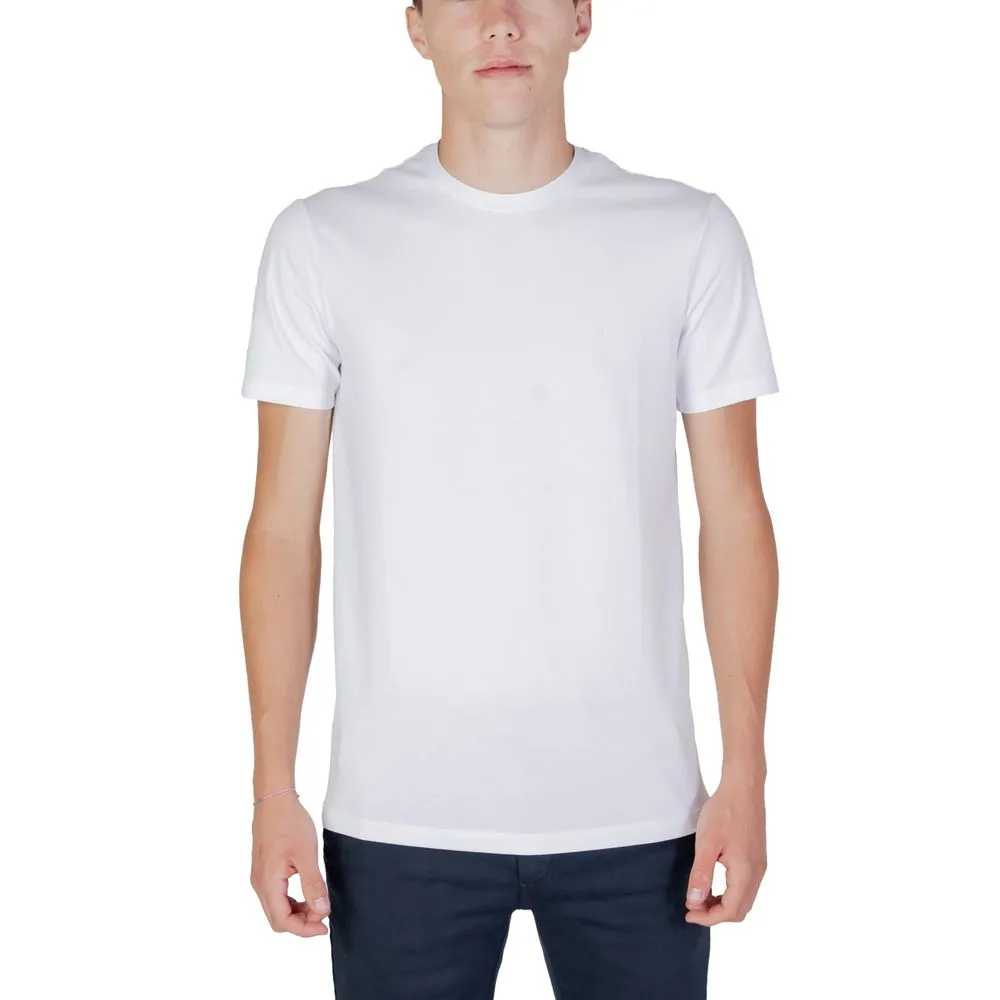 Armani Exchange Men's White Cotton T-Shirt
