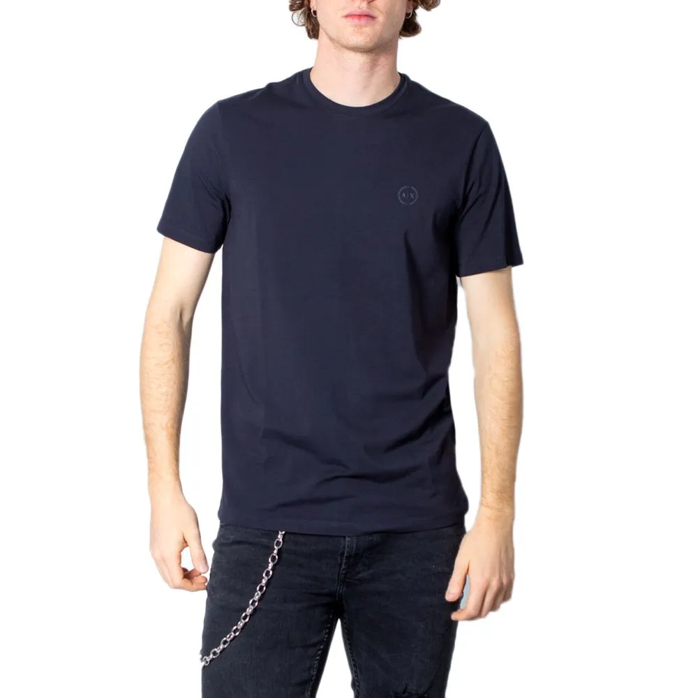 Armani Exchange Men's Blue Cotton T-Shirt