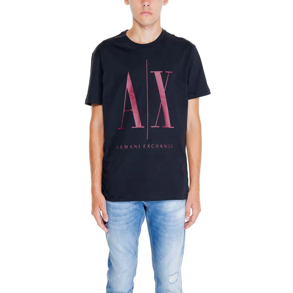 Armani Exchange Men's Bordeaux Cotton T-Shirt