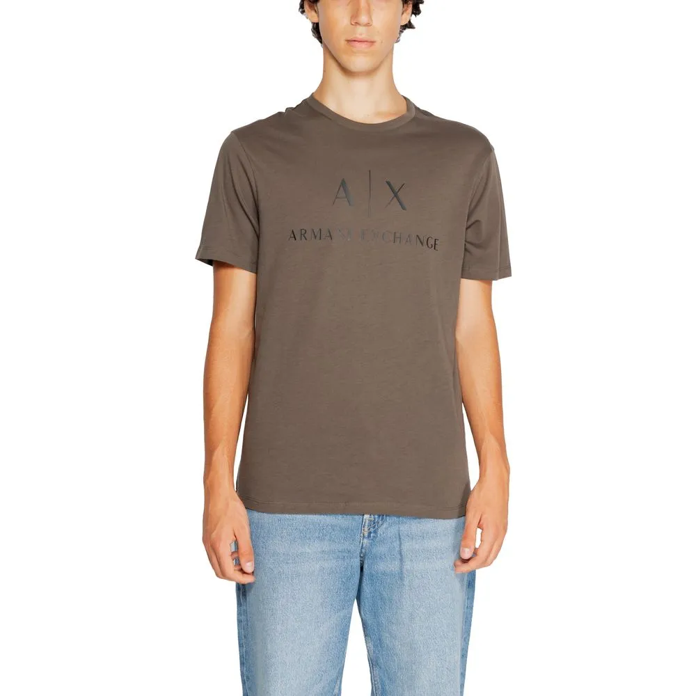 Armani Exchange Men's Green Cotton T-Shirt