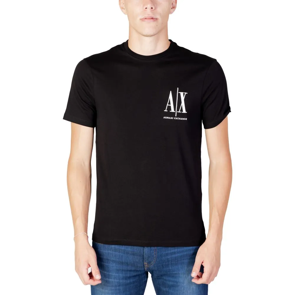 Armani Exchange Men's Black Cotton T-Shirt