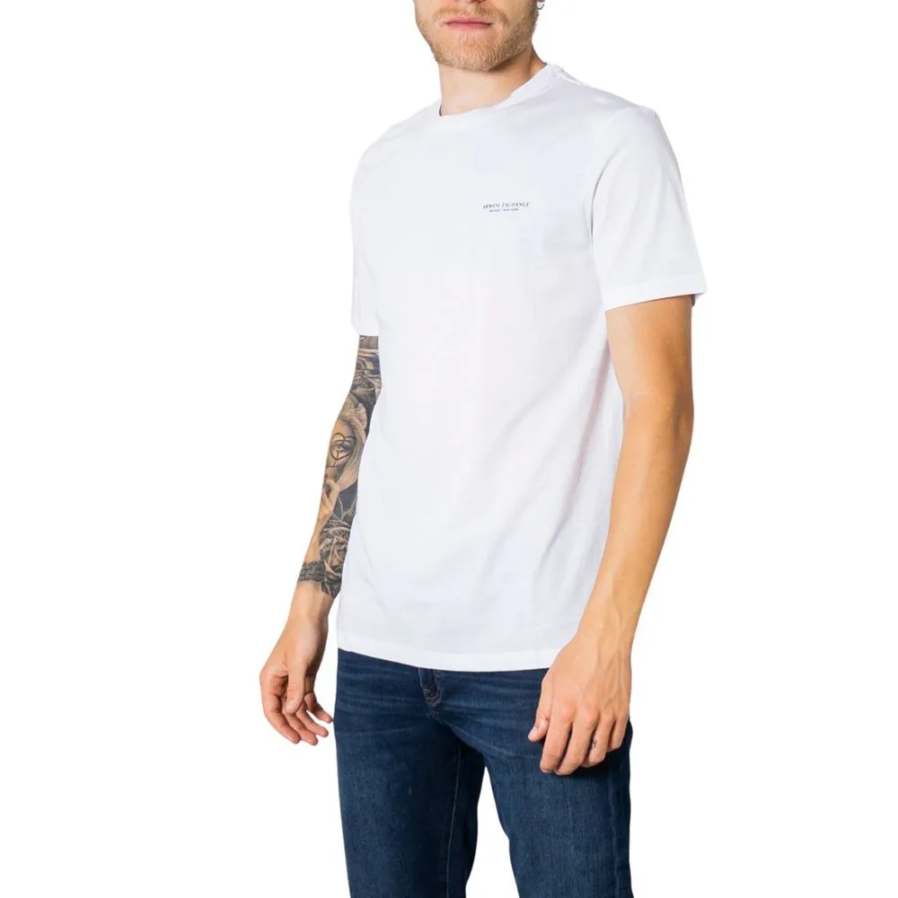 Armani Exchange Men's White Cotton T-Shirt