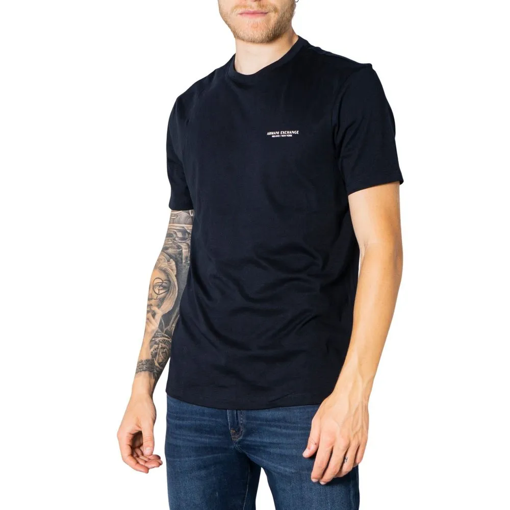 Armani Exchange Men's Blue Cotton T-Shirt