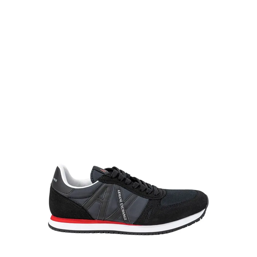Armani Exchange Men's Black Polyester Sneaker