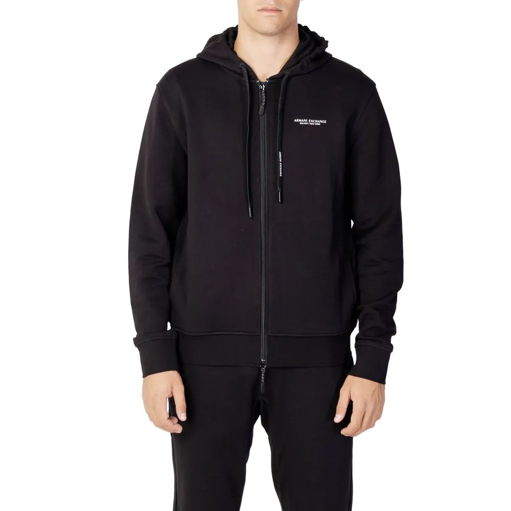 Armani Exchange Men's Black Cotton Sweater