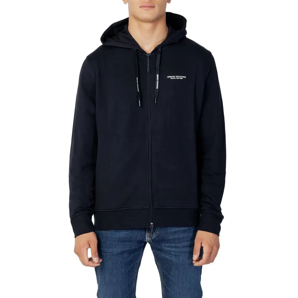 Armani Exchange Men's Blue Cotton Sweater