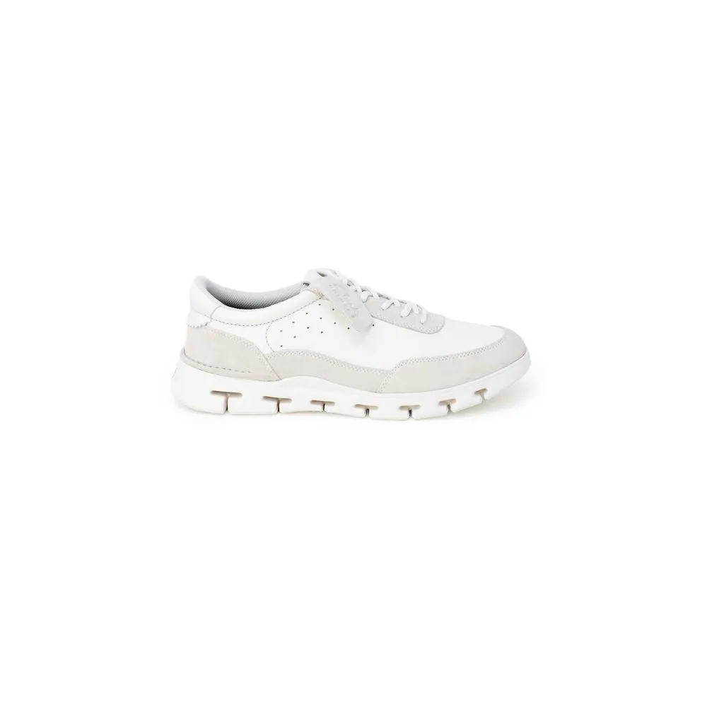 Clarks Men's White Leather Sneaker