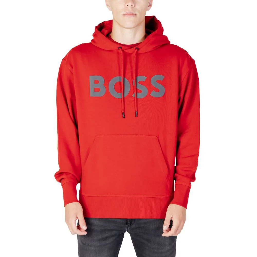 Hugo Boss Men's Red Cotton Sweater