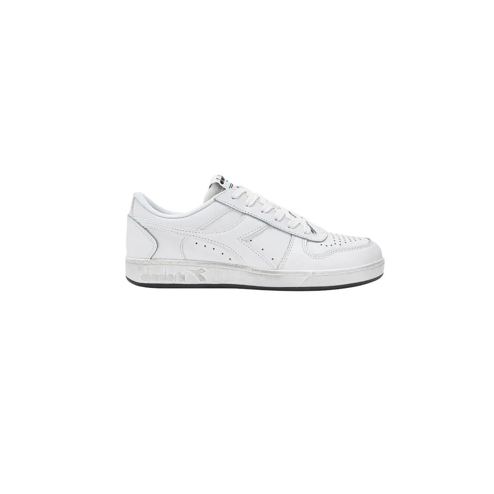 Diadora Men's White Leather Sneaker