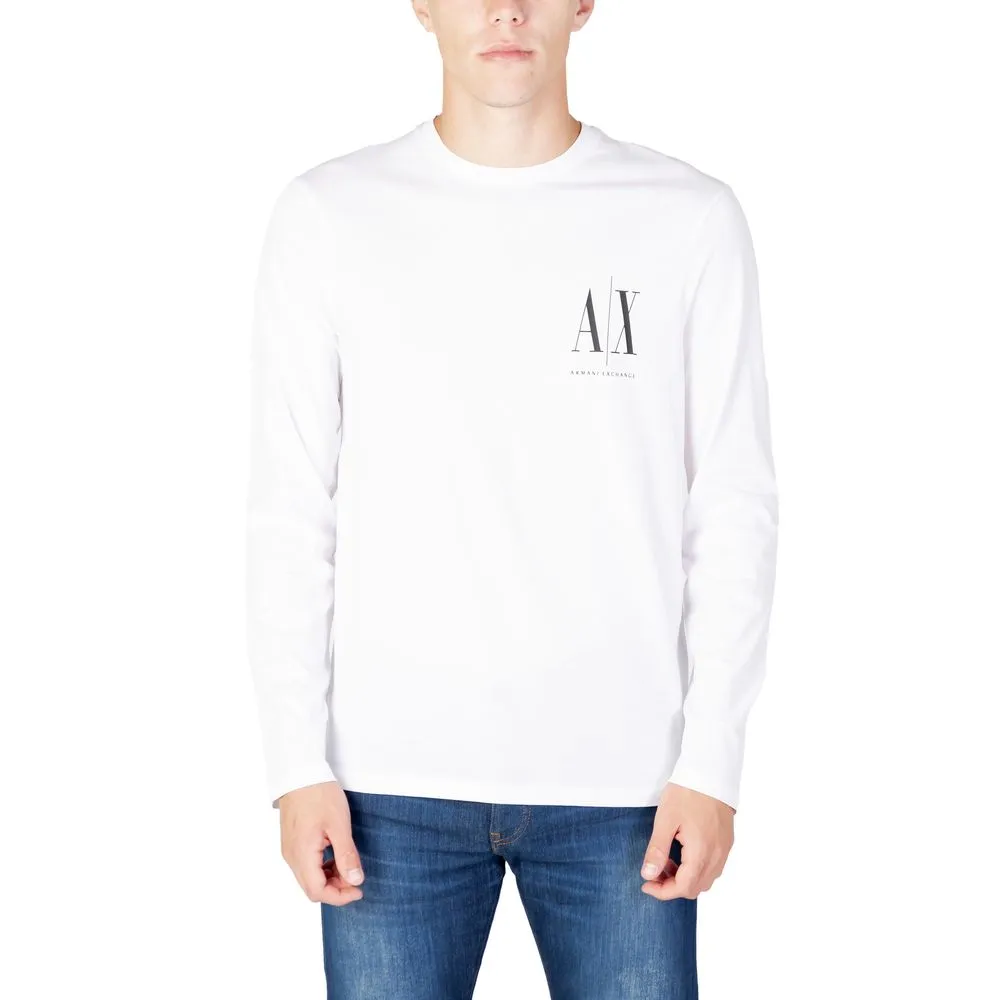 Armani Exchange Men's White Cotton T-Shirt