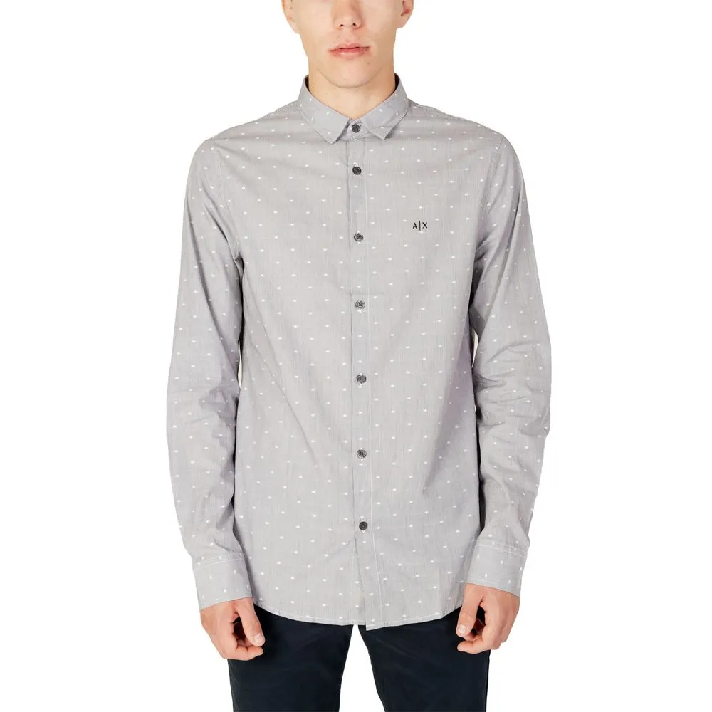 Armani Exchange Men's Black Cotton Shirt