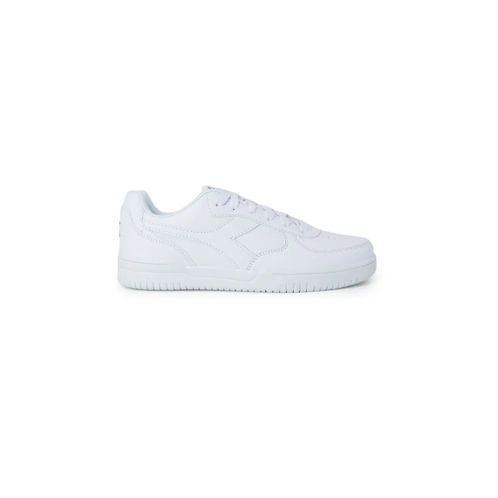 Diadora Women's White Leather Leather Sneaker
