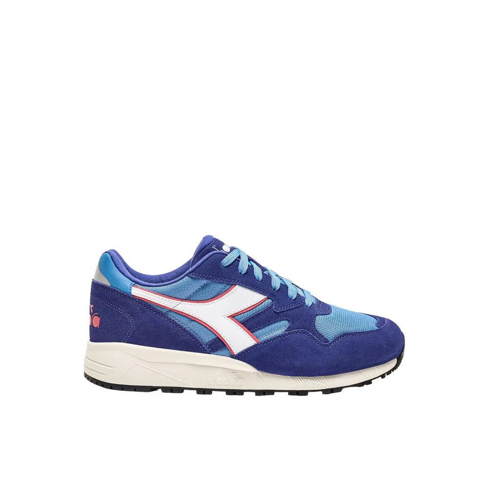 Diadora Men's Blue Leather Sneaker