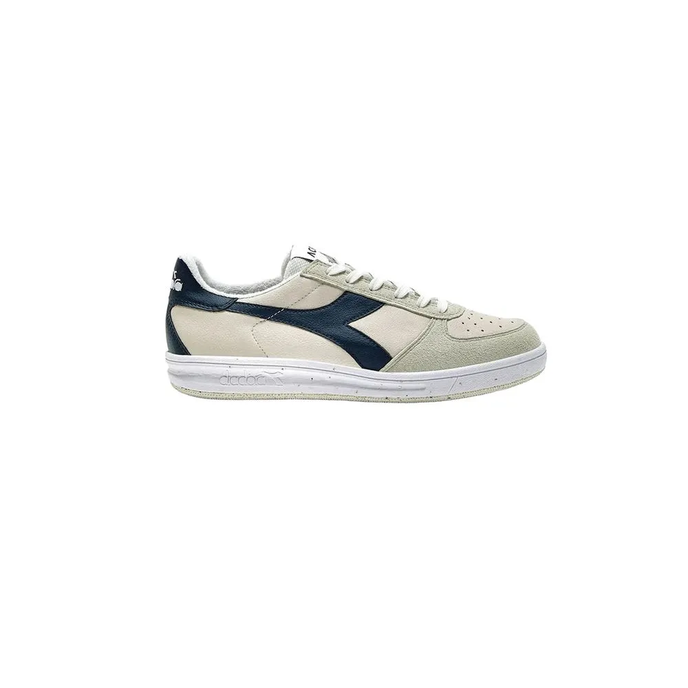 Diadora Men's Blue Leather Sneaker