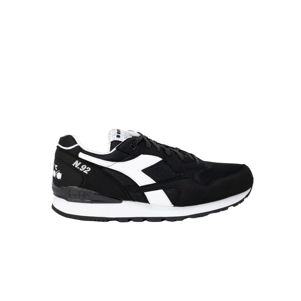 Diadora Men's Black Fabric Sneaker