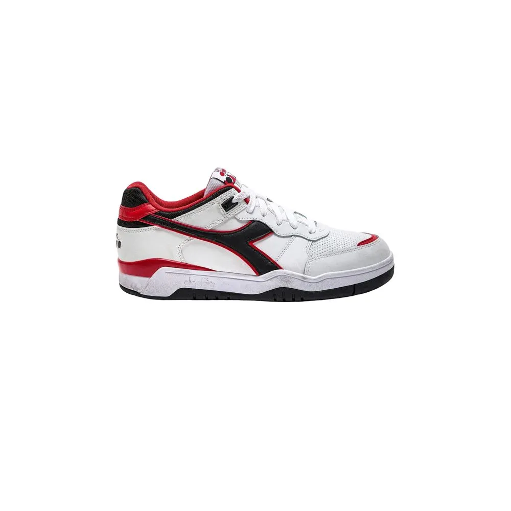 Diadora Men's Red Leather Sneaker