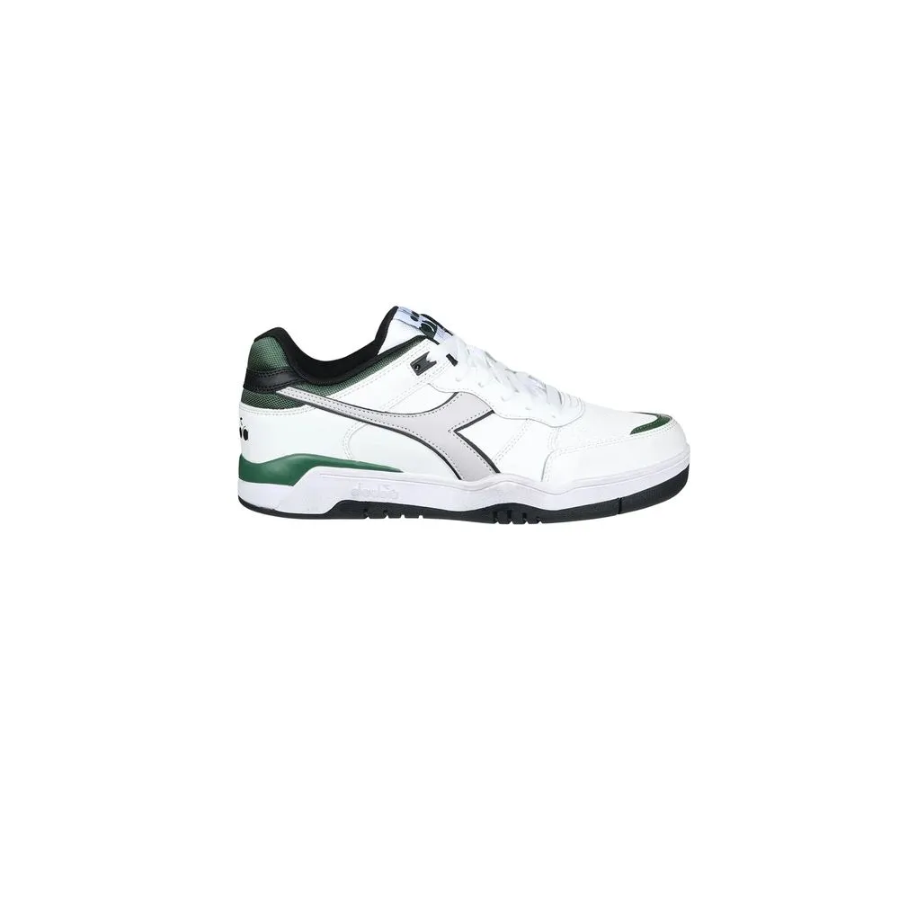 Diadora Men's Green Leather Sneaker