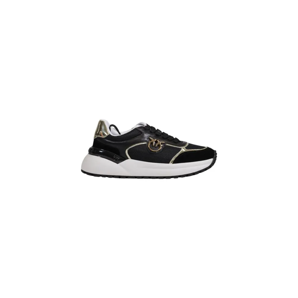 PINKO Women's Black Leather Sneaker