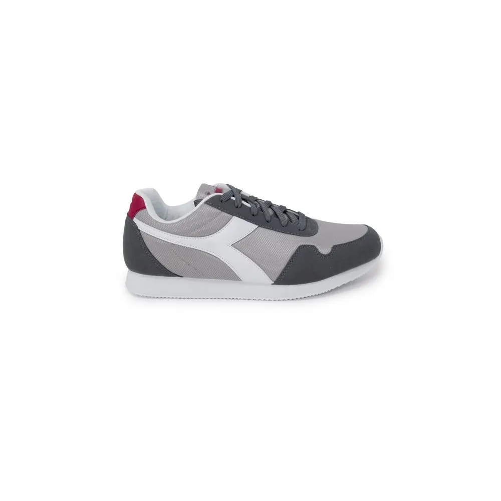 Diadora Men's Gray Polyester Sneaker