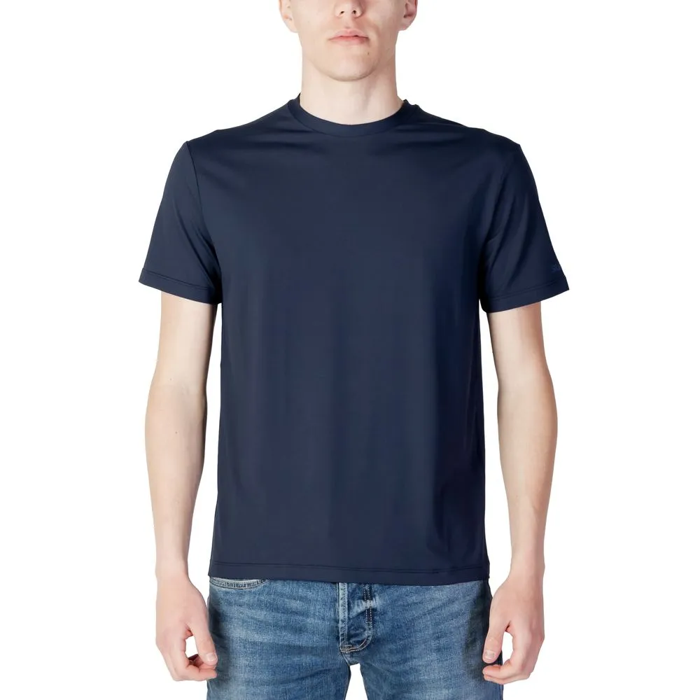 Suns Men's Blue Polyester T-Shirt