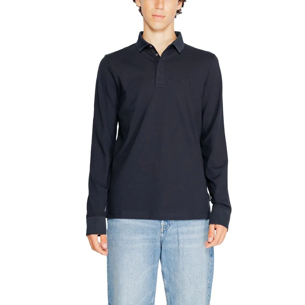 Armani Exchange Men's Blue Cotton T-Shirt